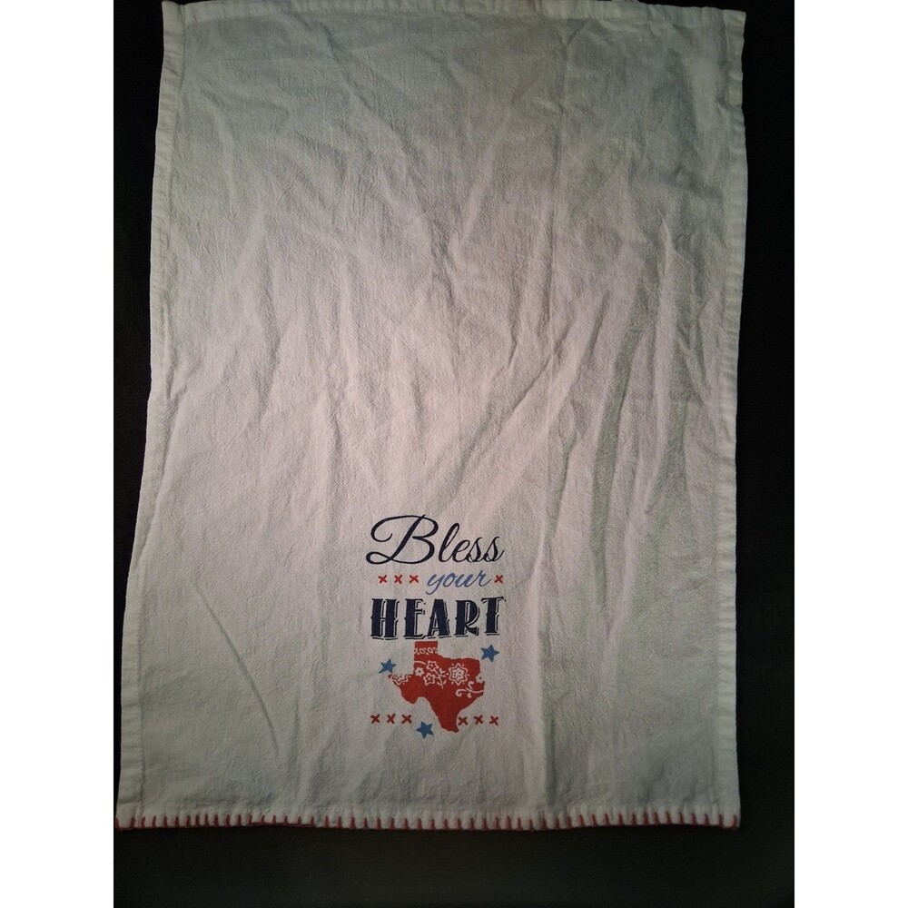 Kay Dee Designs R3768 Home Sweet Texas Bless Your Heart Flour Sack Towel